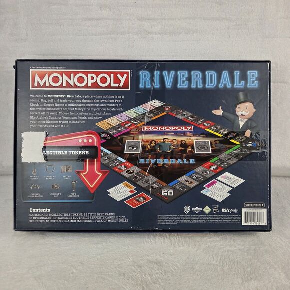 RIVERDALE Monopoly 2018 Hasbro USAopoly Board Game *100% Complete* - Picture 12 of 15